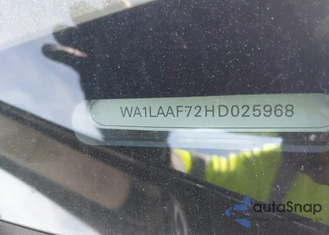 2017 Audi Q7 3.0T Premium from USA, damaged, VIN WA1LAAF72HD025968